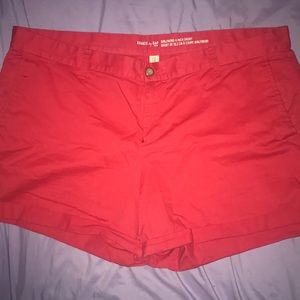 Red shorts